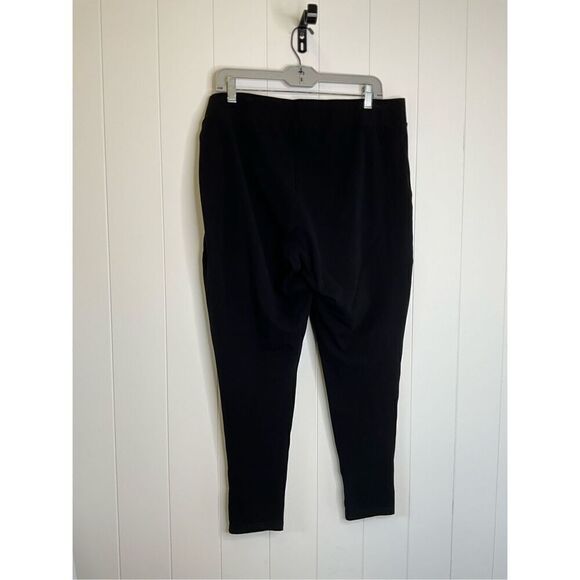 Torrid Womens Size 3X Zig Zag Semi Sheer Pants Black Pullon Stretch - Picture 6 of 8